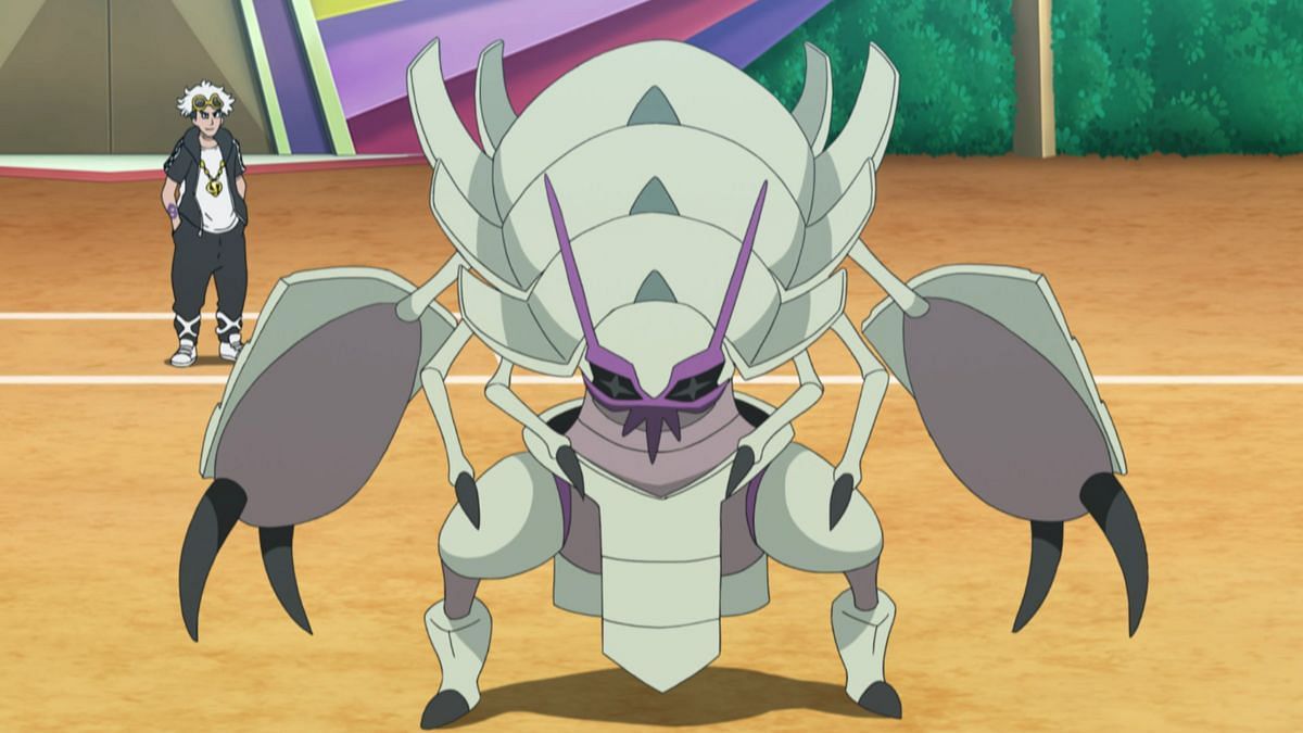 Golisopod in the anime (Image via TPC)